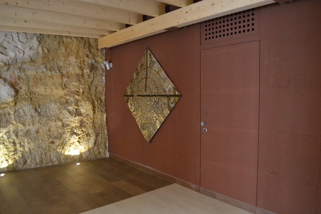 A photo of a bedroom security door leading to the master suite in a luxury home.
